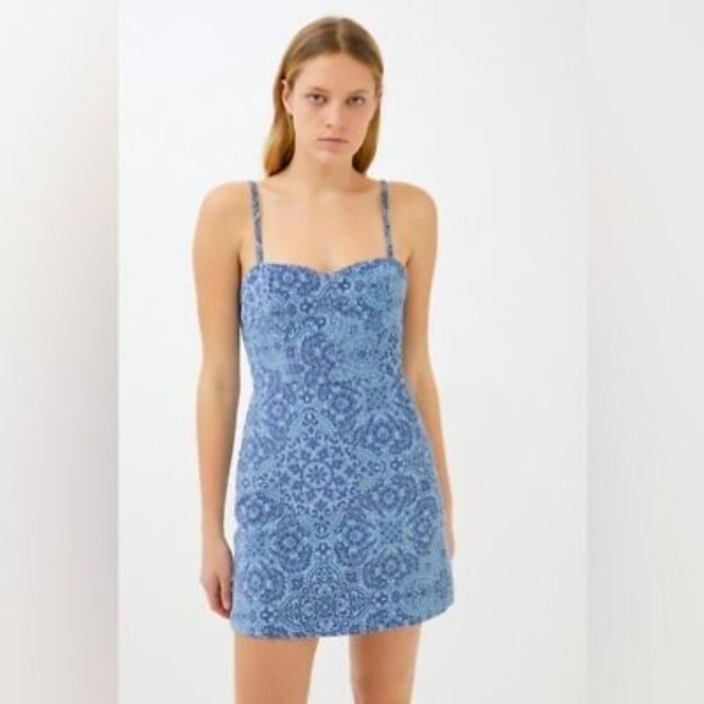 Urban Outfitters Uo After All Corduroy Bustier Dress Velvet Size Medium